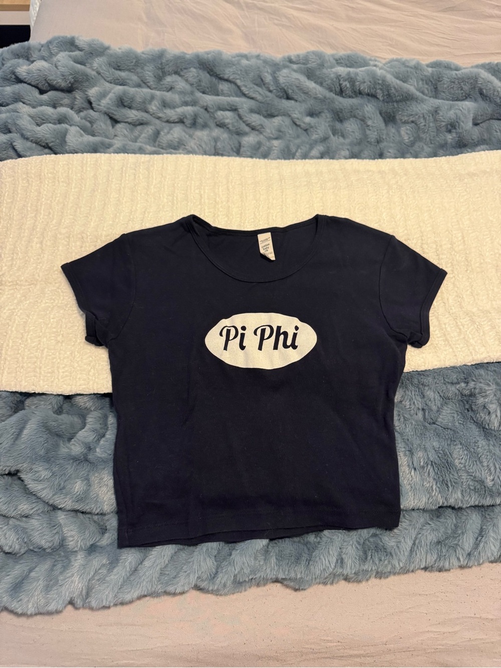 Pi Phi Navy Baby Tee